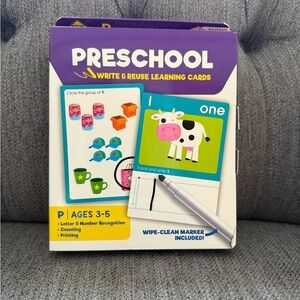 $5 Add-On | Preschool Learning Cards w/ Dry Erase Marker | Clothing Bundles Only